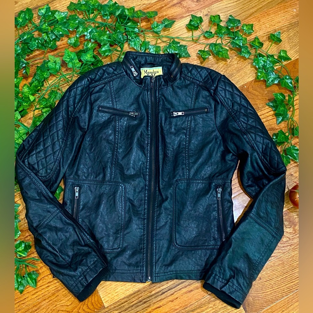 Maralyn & Me faux leather jacket